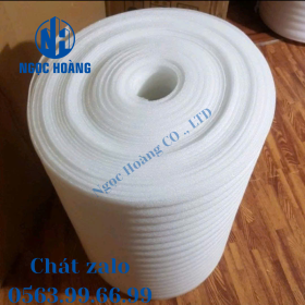 Cuộn pe foam 1.5mm*1.05m*150m màu trắng